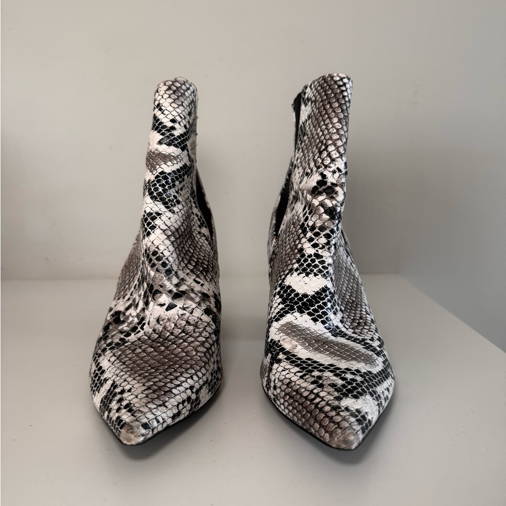 Snakeskin Ankle Boots